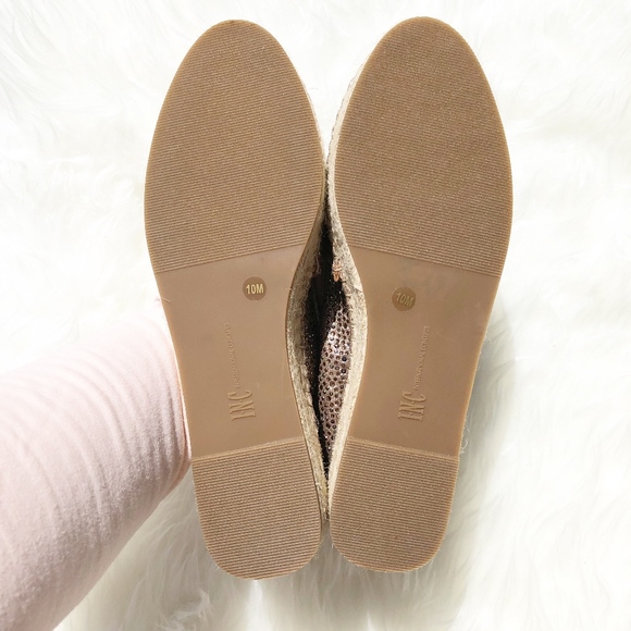 INC Metallic Rhinestone Platform Espadrilles NWOT - Picture 8 of 8